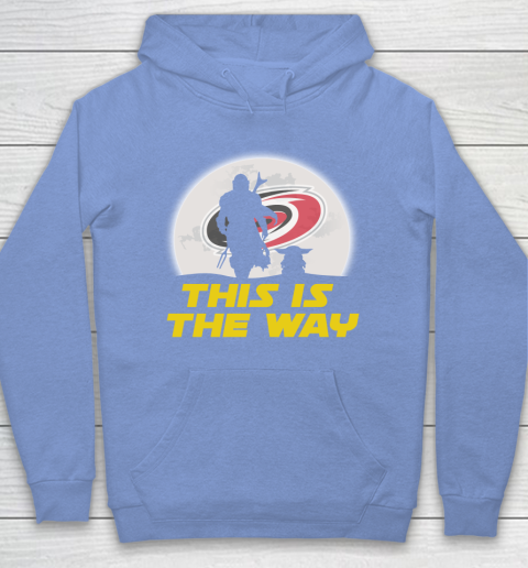 Carolina Hurricanes NHL Ice Hockey Star Wars Yoda And Mandalorian This Is The Way Hoodie 8