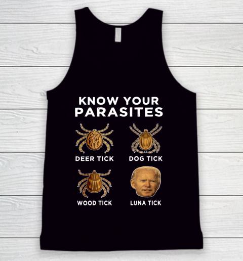 Know Your Parasites Funny Anti Joe Biden Tank Top