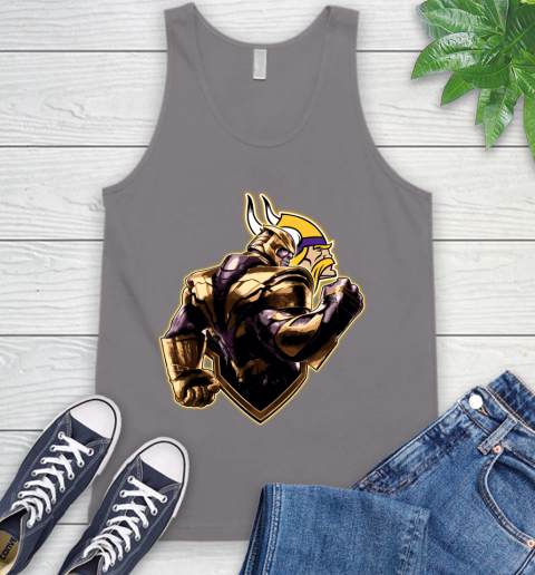 NFL Thanos Avengers Endgame Football Sports Minnesota Vikings Tank Top 7