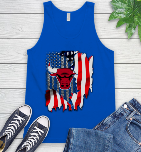 Chicago Bulls NBA Basketball American Flag Tank Top 4