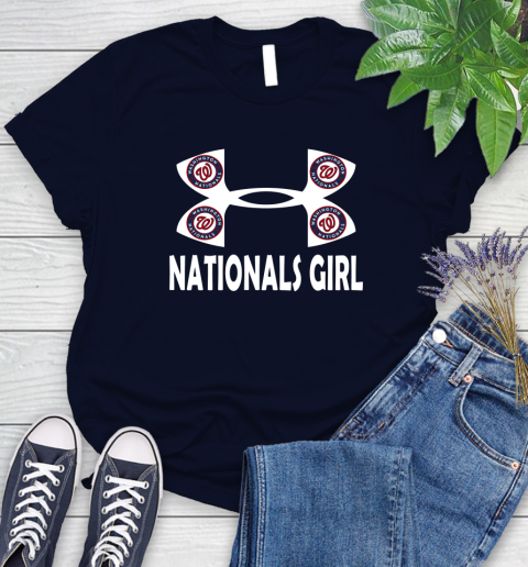 MLB Washington Nationals Under Armour Baseball Sports Women's T-Shirt 2
