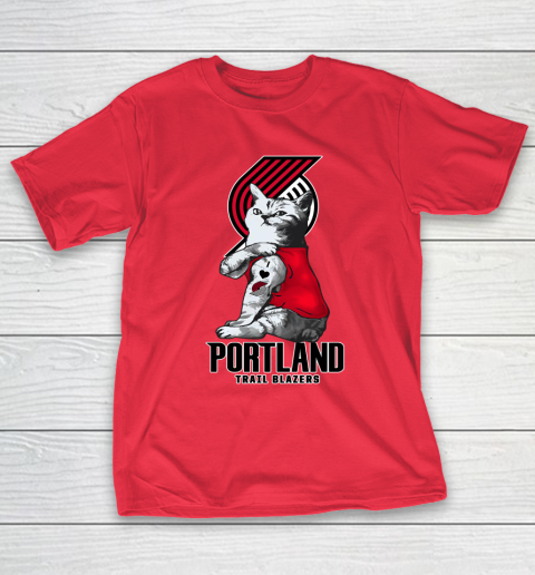 NBA Basketball My Cat Loves Portland Trail Blazers T-Shirt 9