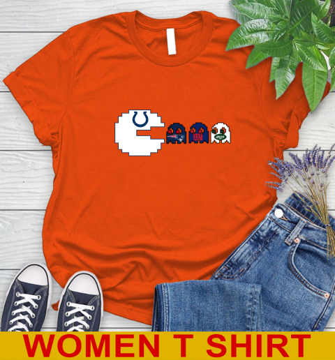 Indianapolis Colts NFL Football Pac Man Champion Women's T-Shirt 4