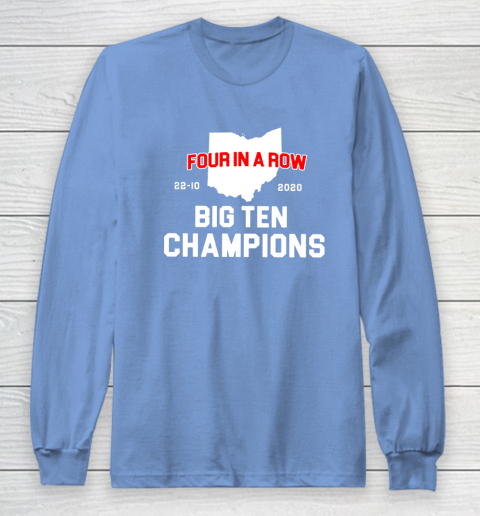 Big Ten Champions Four in a Row 2020 Long Sleeve T-Shirt 8