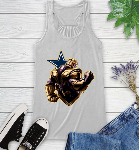 NFL Thanos Avengers Endgame Football Sports Dallas Cowboys Racerback Tank