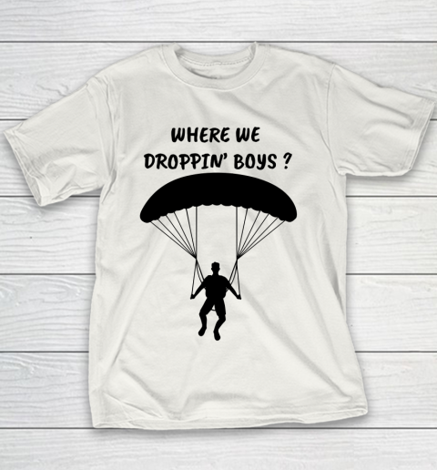 Fortnite Tshirt Where we droppin Boys Youth T-Shirt