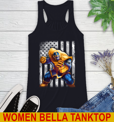 MLB Baseball Tampa Bay Rays Thanos Marvel American Flag Shirt Racerback Tank 8