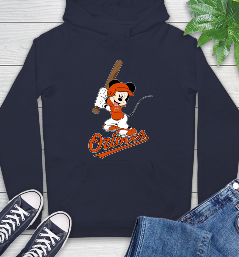 MLB Baseball Baltimore Orioles Cheerful Mickey Mouse Shirt Hoodie 5 MLB Baseball Baltimore Orioles Cheerful Mickey Mouse Shirt Hoodie - Image 5