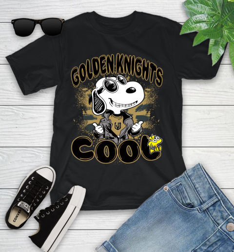 NHL Hockey Vegas Golden Knights Cool Snoopy Shirt Youth T-Shirt
