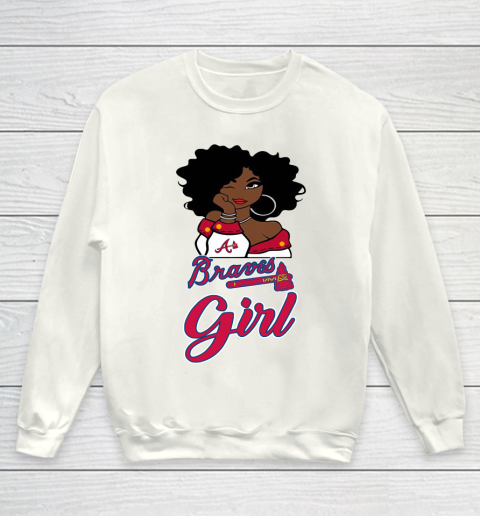Atlanta Braves Girl MLB Youth Sweatshirt 2