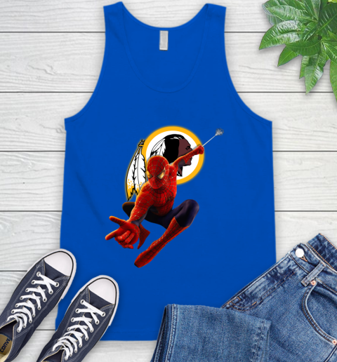 NFL Spider Man Avengers Endgame Football Washington Redskins Tank Top 5