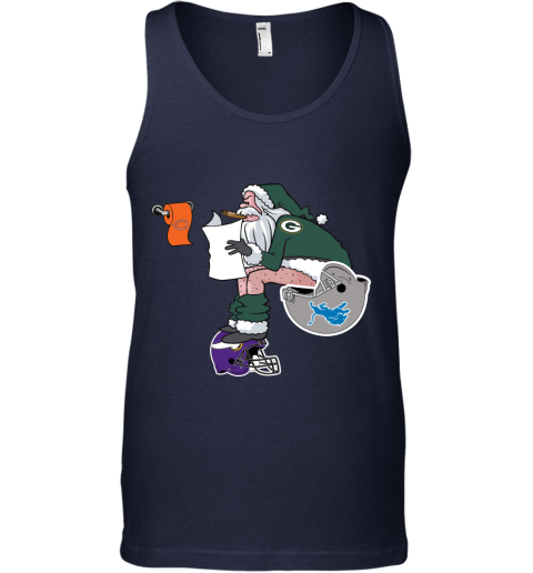 Santa Claus Green Bay Packers Shit On Other Teams Christmas Tank Top