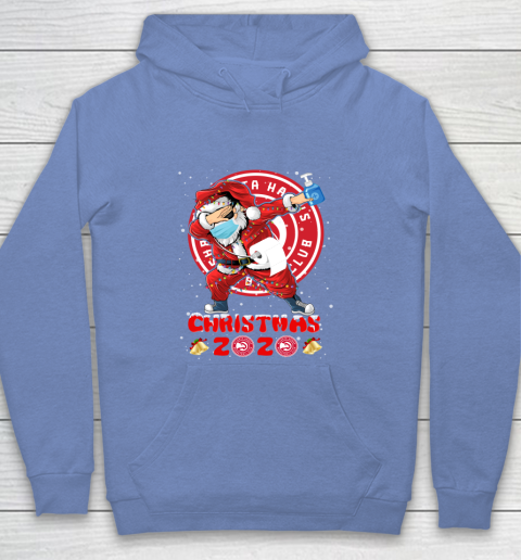 Atlanta Hawks Funny Santa Claus Dabbing Christmas 2020 NBA Youth Hoodie 8