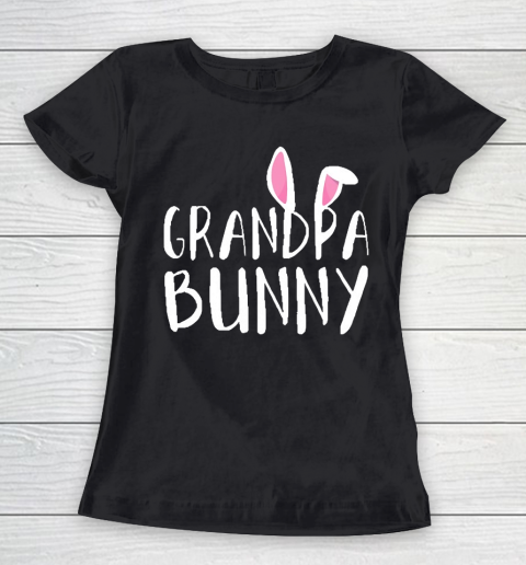Grandpa Funny Gift Apparel  Easter Grandpa Bunny Paps Family Matching Women's T-Shirt