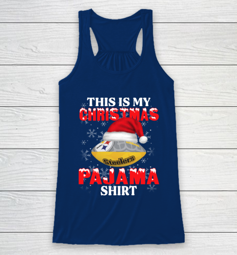 Pittsburgh Steelers This Is My Christmas Pajama Shirt NFL Racerback Tank 6