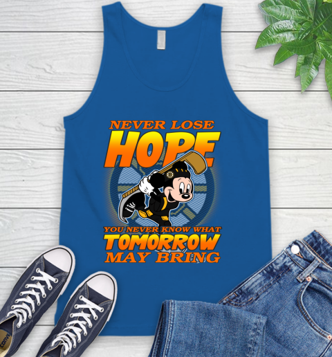 Boston Bruins NHL Hockey ootball Mickey Disney Never Lose Hope Tank Top 4