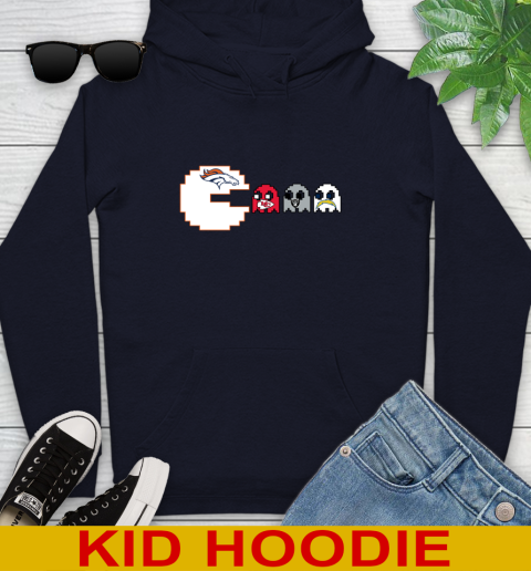 Denver Broncos NFL Football Pac Man Champion Youth Hoodie 4