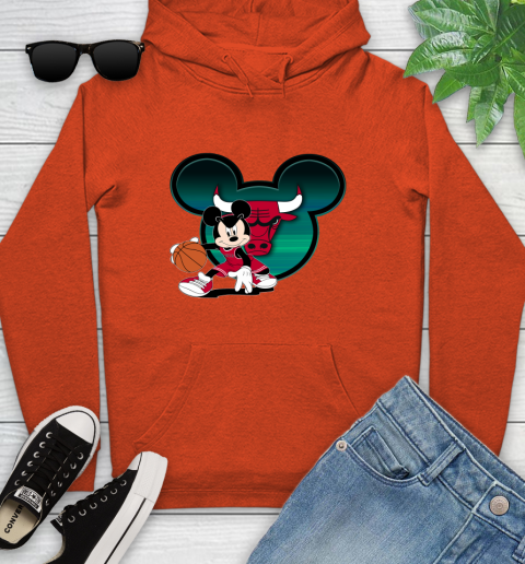 NBA Chicago Bulls Mickey Mouse Disney Basketball Youth Hoodie 5