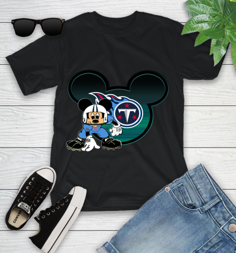 NFL Tennessee Titans Mickey Mouse Disney Football T Shirt Youth T-Shirt 2