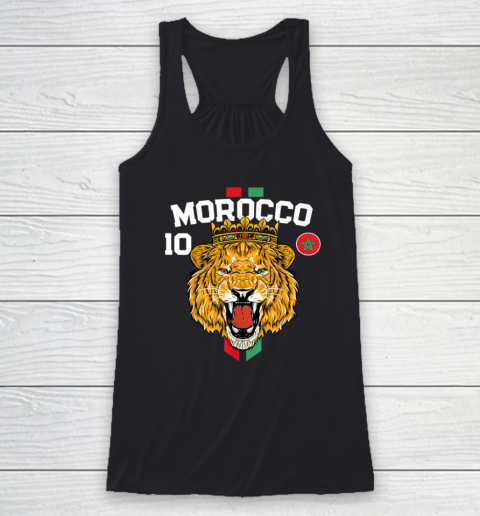 Morocco Lion Flag Sport Soccer Jersey Tee Football Proud Racerback Tank