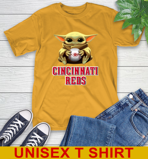 MLB Baseball Cincinnati Reds Star Wars Baby Yoda Shirt 3