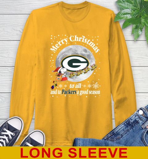 Green Bay Packers Merry Christmas To All And To Packers A Good Season NFL Football Sports Long Sleeve T-Shirt 2