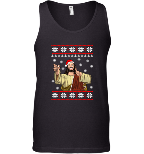 Jesus Smile Ugly Christmas Tank Top