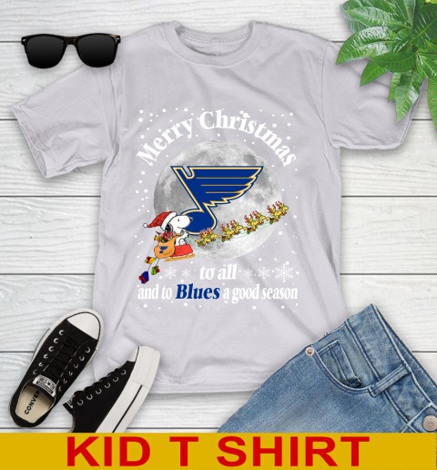 St.Louis Blues Merry Christmas To All And To Blues A Good Season NHL Hockey Sports Youth T-Shirt 4
