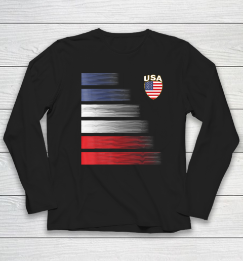 USA Football Tee American Soccer Jersey Long Sleeve T-Shirt