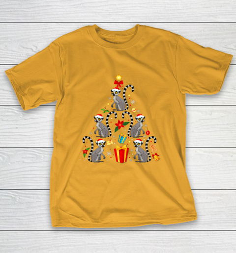Lemur Christmas Ornament Tree Funny Gift T-Shirt 2