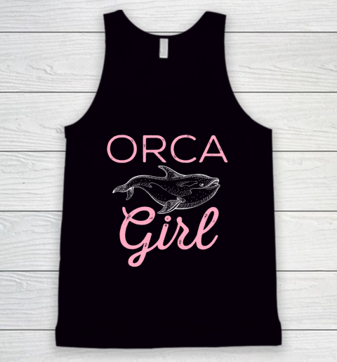Funny Orca Lover Graphic for Women Girls Kids Whale Tank Top