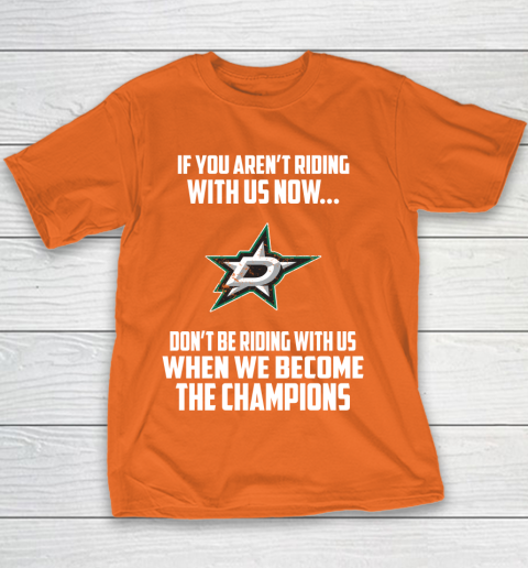 NHL Dallas Stars Hockey We Become The Champions Youth T-Shirt 4