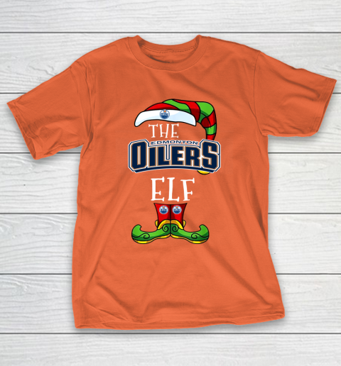 Edmonton Oilers Christmas ELF Funny NHL T-Shirt