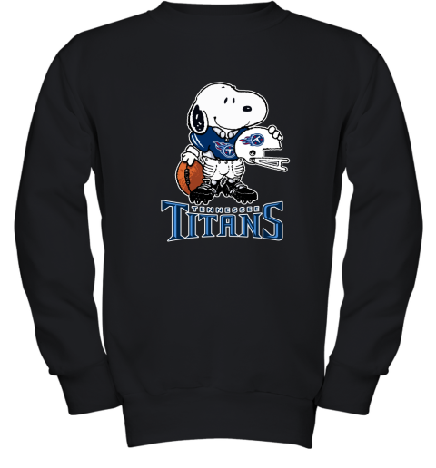 Snoopy A Strong And Proud Tennessee Titans Player NFL Youth Sweatshirt
