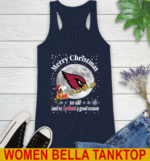 Arizona Cardinals Merry Christmas To All And To Cardinals A Good Season NFL Football Sports Racerback Tank 9