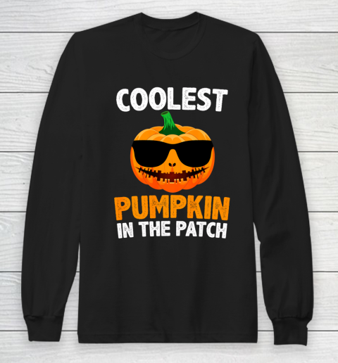 Coolest Pumpkin In The Patch Pumpkin Girls Long Sleeve T-Shirt