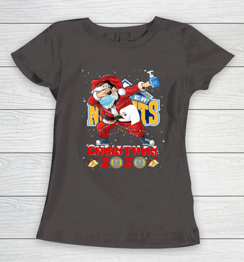 Denver Nuggets Funny Santa Claus Dabbing Christmas 2020 NBA Women's T-Shirt 7