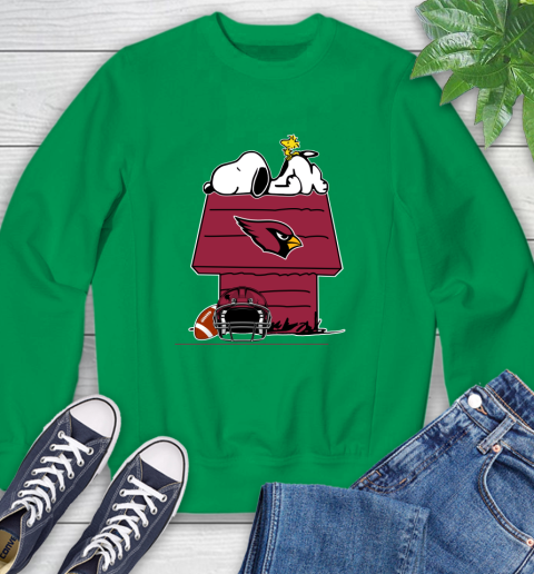 Arizona Cardinals NFL Football Snoopy Woodstock The Peanuts Movie Sweatshirt 6