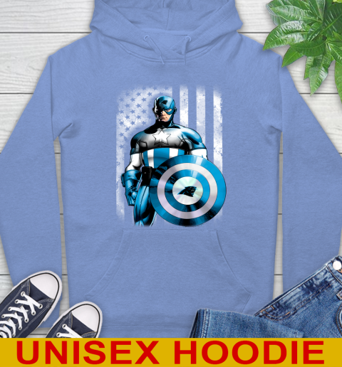 Carolina Panthers NFL Football Captain America Marvel Avengers American Flag Shirt Hoodie 11