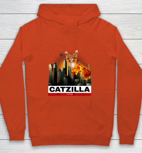 CATZILLA  Funny Kitty Tshirt for Cat lovers to Halloween Youth Hoodie 3
