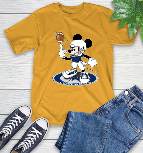 NFL Football Dallas Cowboys Cheerful Mickey Disney Shirt T-Shirt 3