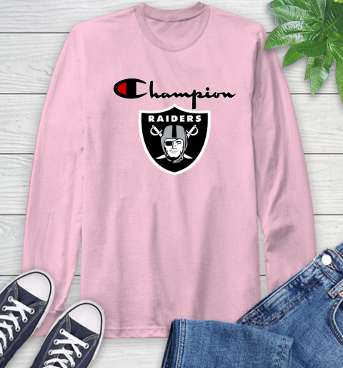 NFL Football Oakland Raiders Champion Shirt Long Sleeve T-Shirt 8