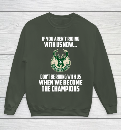 NBA Milwaukee Bucks Basketball We Become The Champions Youth Sweatshirt 8