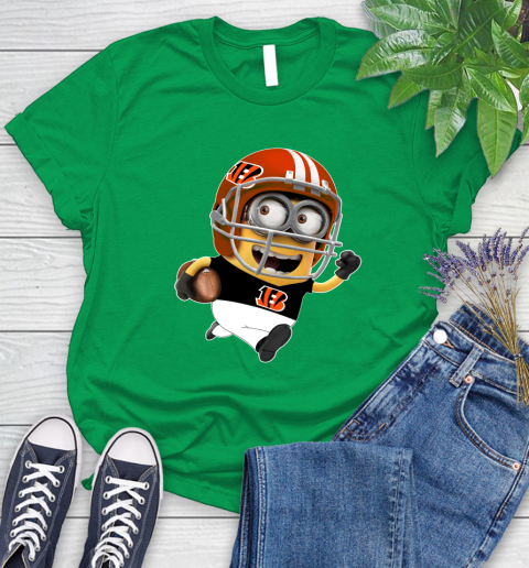 NFL Cincinnati Bengals Minions Disney Football Sports Women's T-Shirt 6