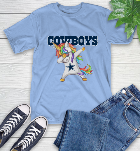 Dallas Cowboys NFL Football Funny Unicorn Dabbing Sports T-Shirt 11