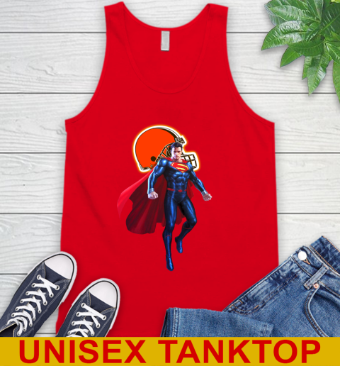 NFL Superman DC Sports Football Cleveland Browns Tank Top 6