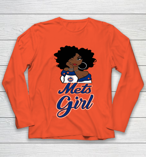 New York Metss Girl MLB Youth Long Sleeve 4