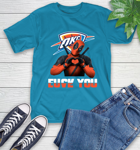 NBA Oklahoma City Thunder Deadpool Love You Fuck You Basketball Sports T-Shirt 10 NBA Oklahoma City Thunder Deadpool Love You Fuck You Basketball Sports T-Shirt - Image 10