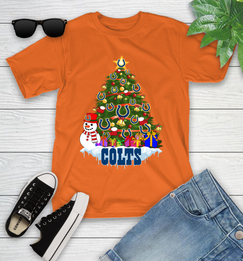 Indianapolis Colts Merry Christmas NFL Football Sports Youth T-Shirt 7
