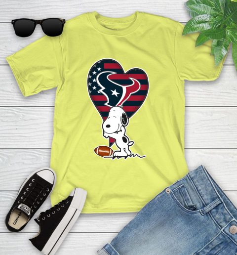 Houston Texans NFL Football The Peanuts Movie Adorable Snoopy Youth T-Shirt 8